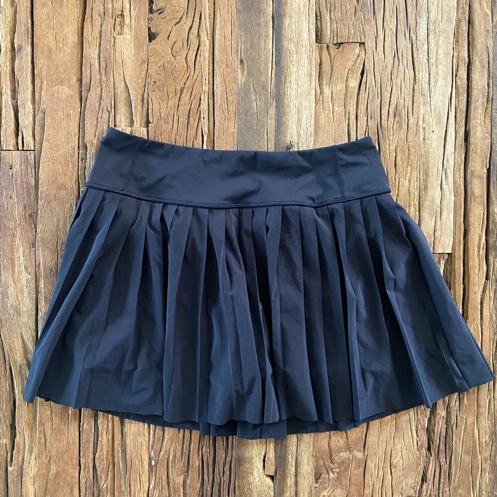 Athleta Black Pleated Mini Skirt